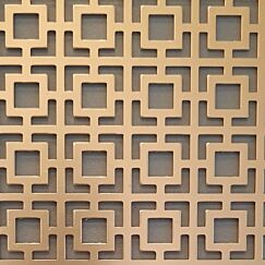 1000mm x 665mm x 0.8mm Corso Gold Anodised Radiator Grill