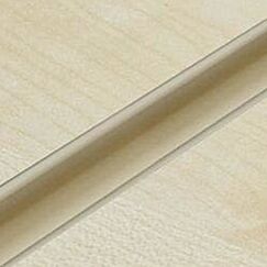 Cream Slatwall L Section Plastic Clipin Insert