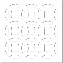 1830mm x 610mm x 3mm Dhaka White Painted Radiator Grill