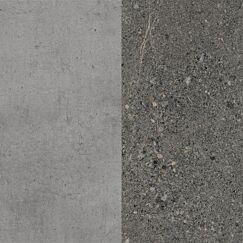 4100mm x 640mm x 8mm F186 / F032 Light Grey Chicago Concrete / Grey Cascia Granite Splashback