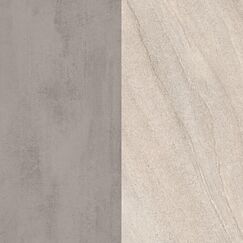 4100mm x 640mm x 8mm F638 / F676 Chromix Silver / Sand Grey Calvia Stone Splashback