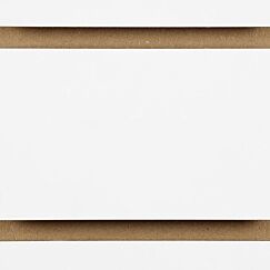 Double Sided White Melamine Face MDF - Slatwall Portrait 100mm Centres